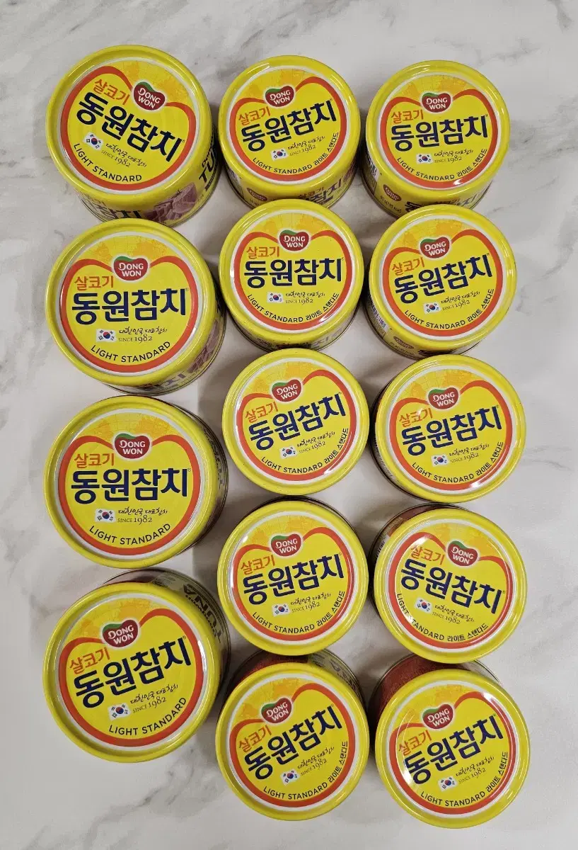 동원참치 135g 4개,  90g 10개