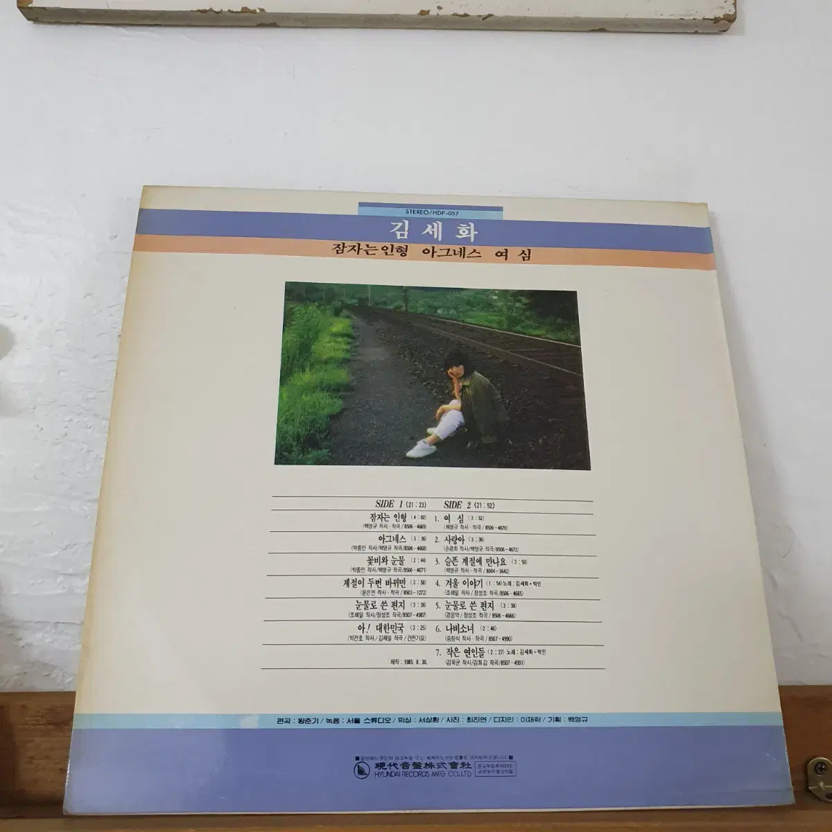 김세화  LP  1985     아그네스   눈물로쓴편지   나비소녀