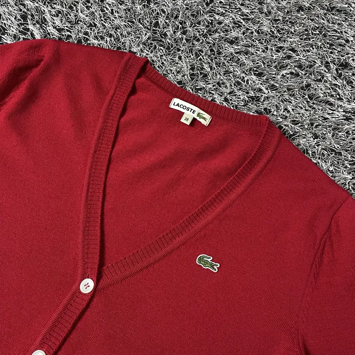 LACOSTE 라코스테 여성 울 니트 가디건