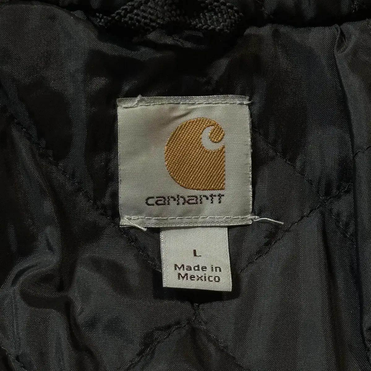 [해외 L] 칼하트 CARHARTT 레인디펜더 누빔 써멀 후드집업 블랙