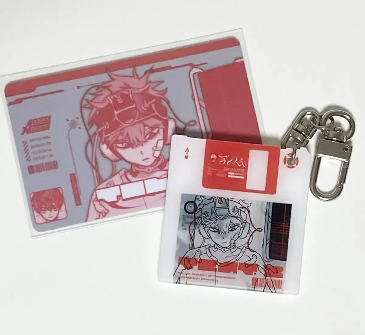 Ace-Te Alien Stage Tile Floppy Disk acrylic Keyring + Recognition Card Sold