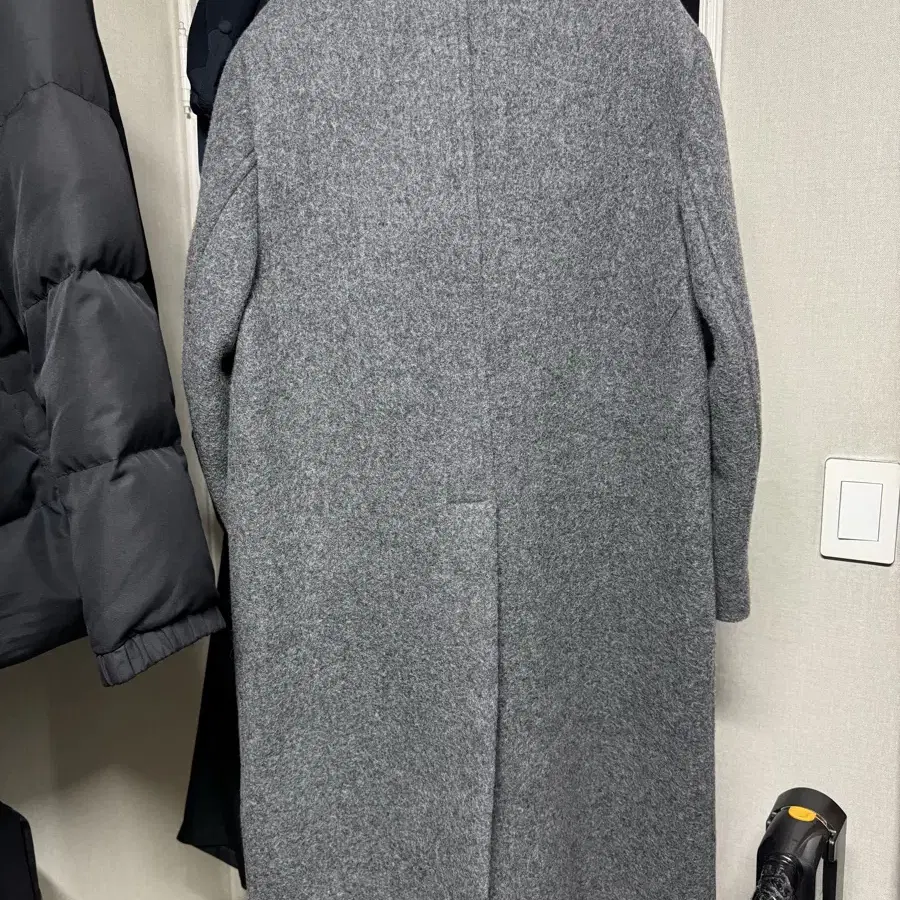 낫띵리튼 코트 Rohmer long wool coat 다크크레이