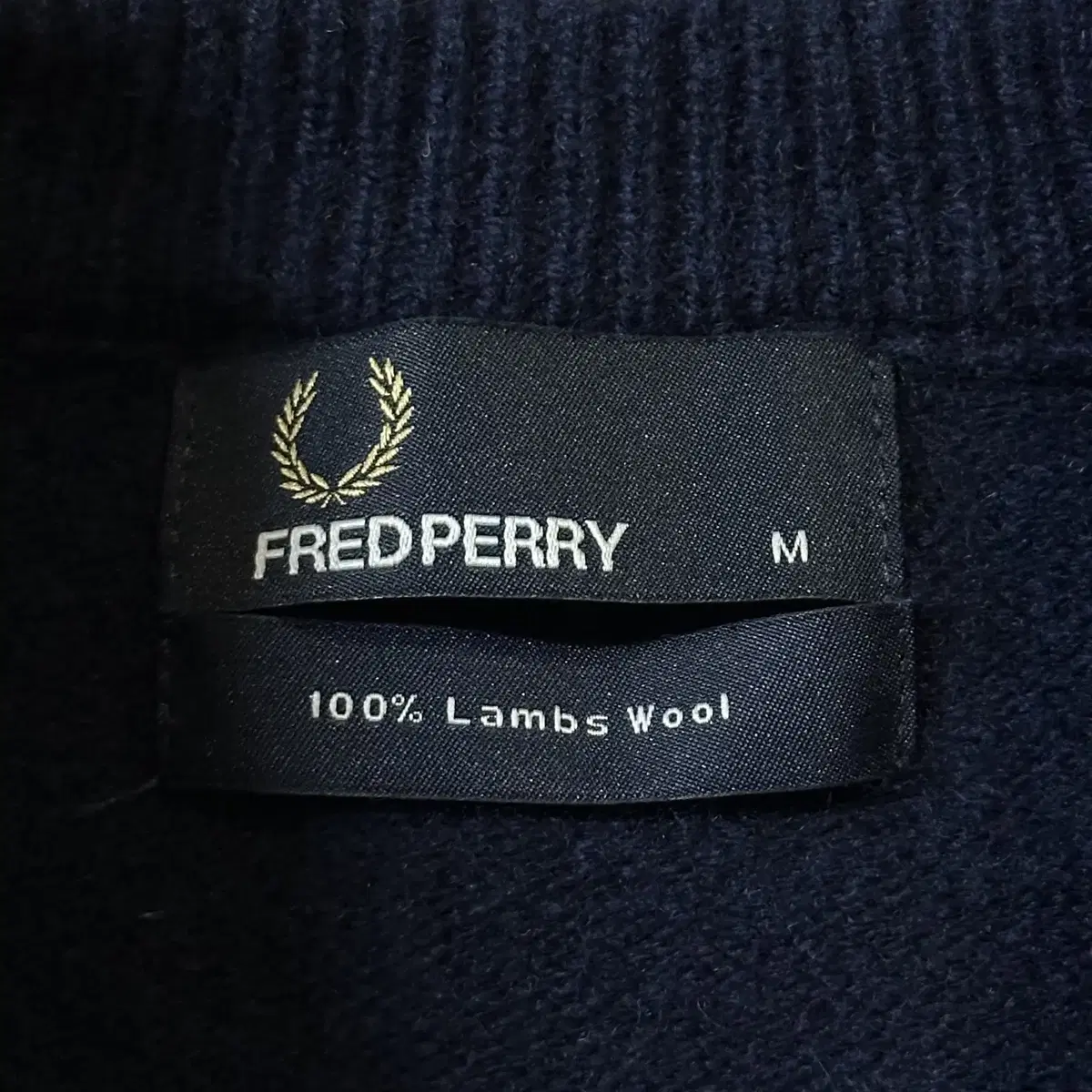 [M] 매장판) 프레드페리 FREDPERRY 램스울 체크 니트