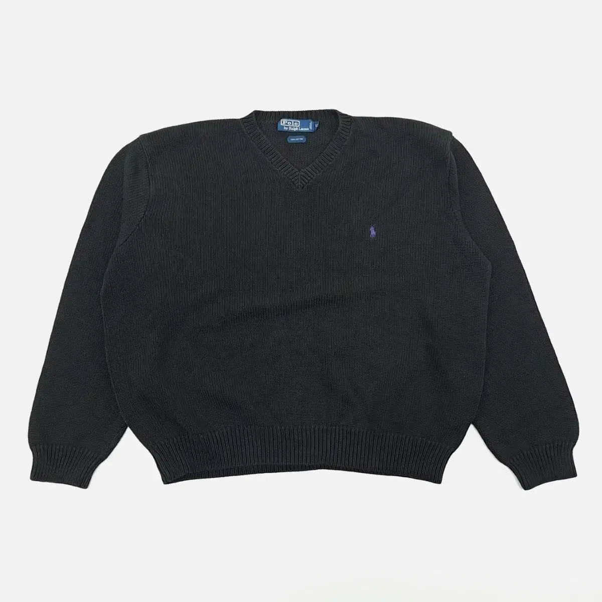 (CS744)2XL 폴로 블랙 V넥 니트 스웨터knit