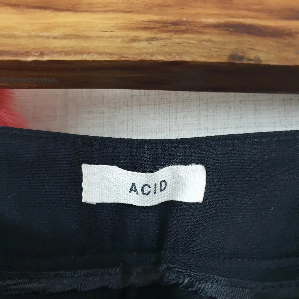 ACID 9부 와이드팬츠 55 겨울바지 블랙 S