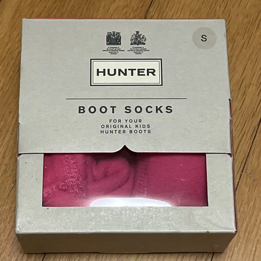 HUNTER KIDS BOOT SOCKS 핑크색 S 사이즈 팝니다