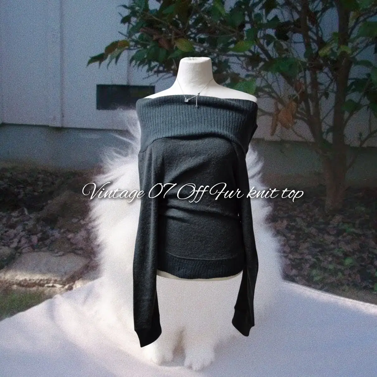 Vintage 07 Off Fur knit top