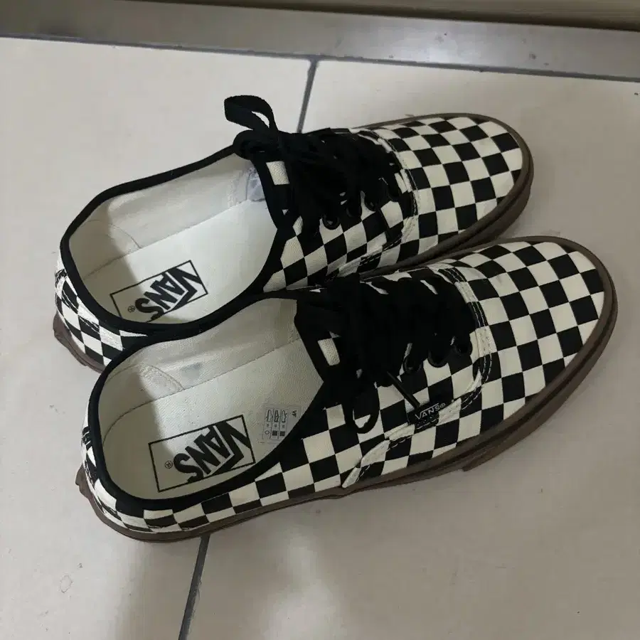 Vans 반스 체커보드 블랙 265