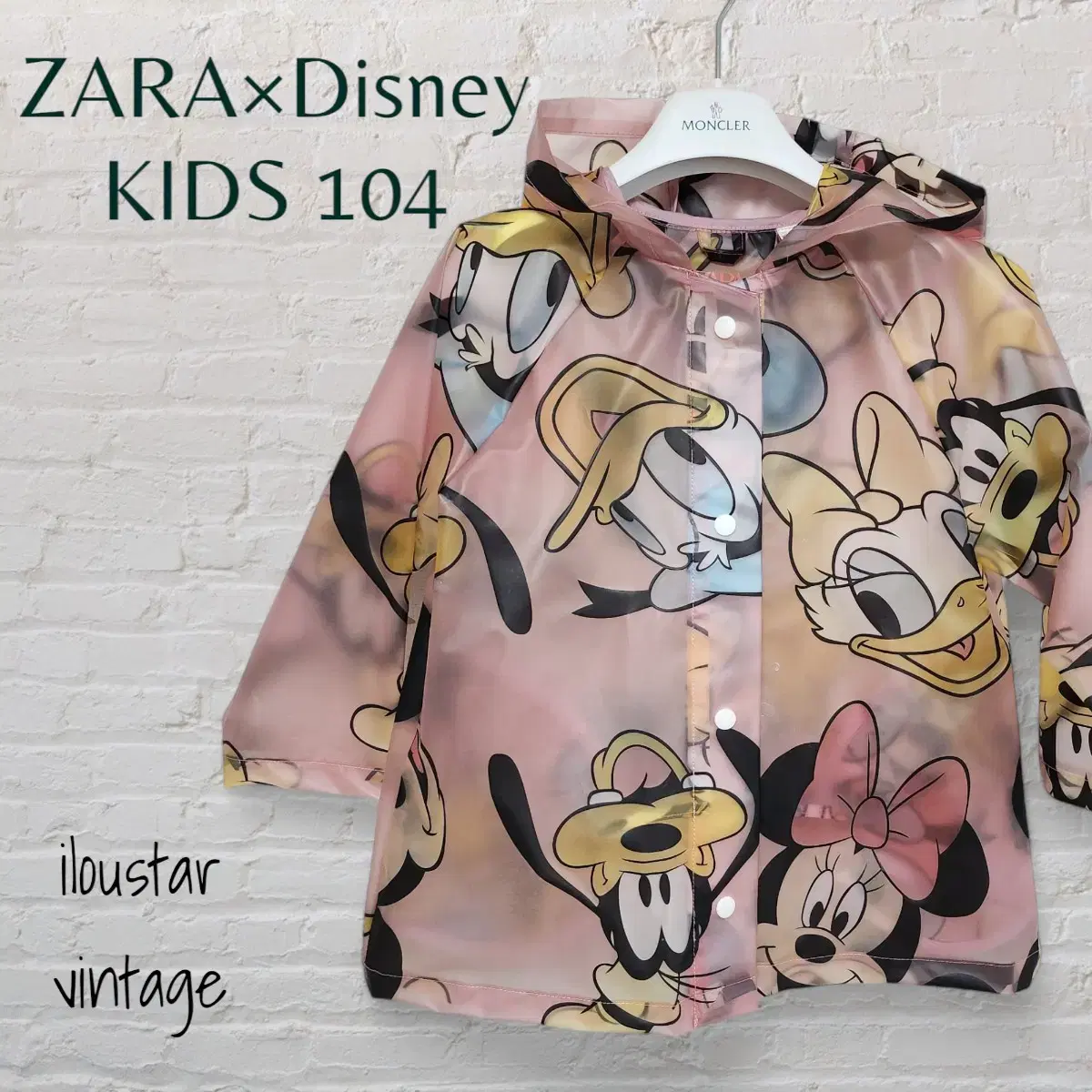 자라 키즈 우비 디즈니 Rain coat Disney Size104cm