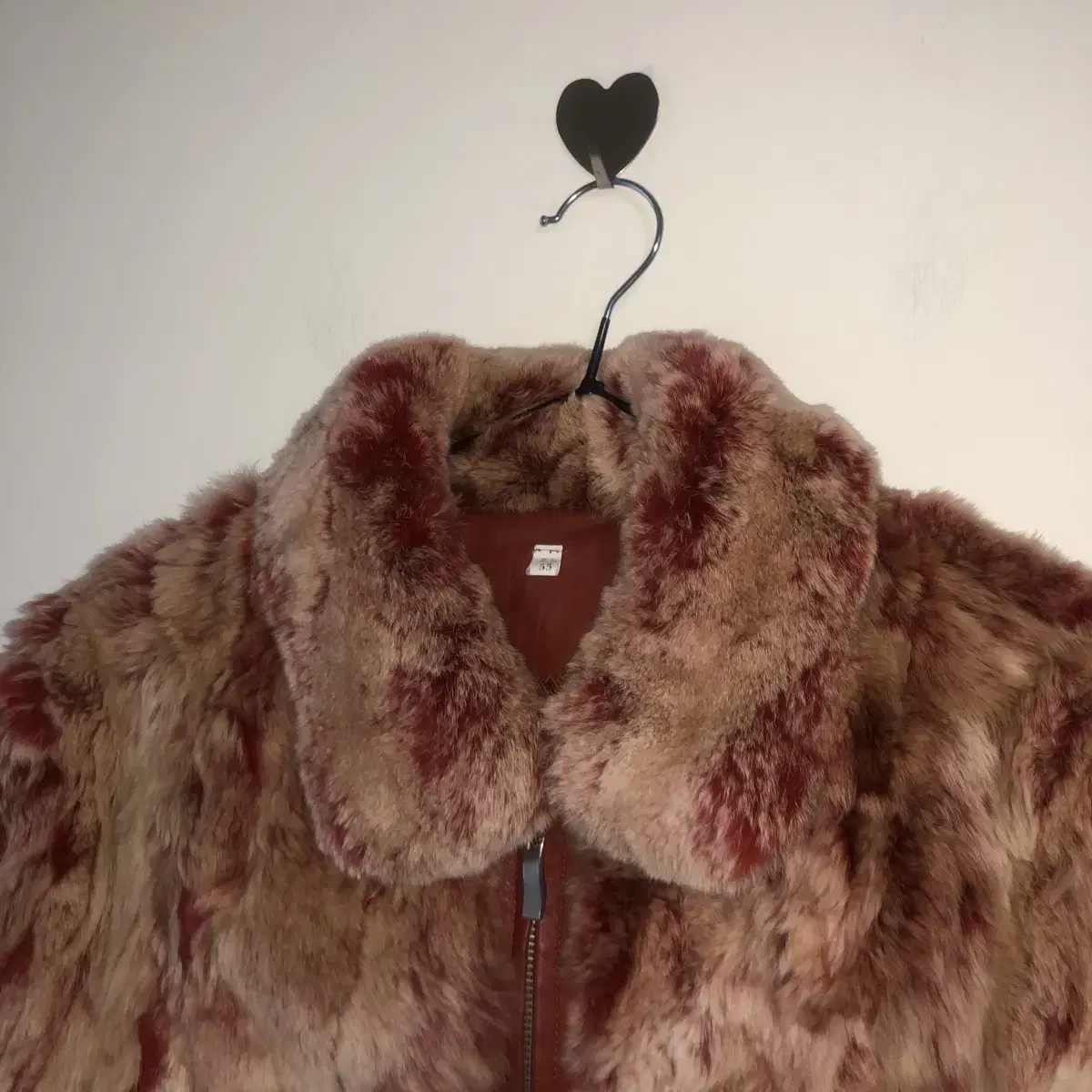 Vintage Our happy times leather fur jk