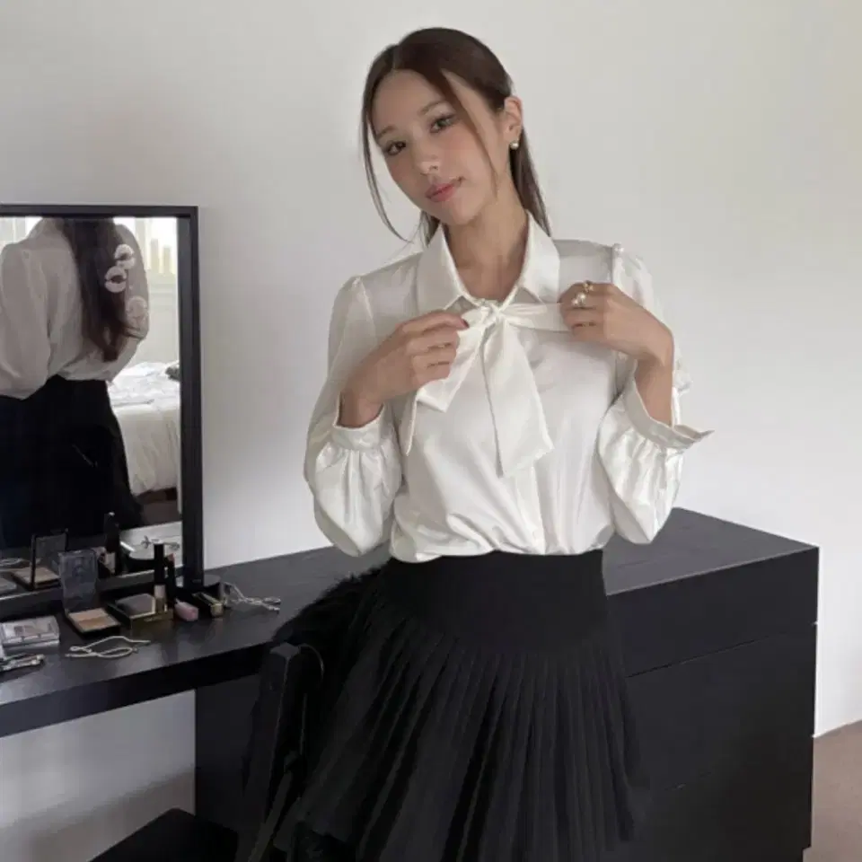 코프 클리시어 수 리본 블라우스 Soo ribbon blouse