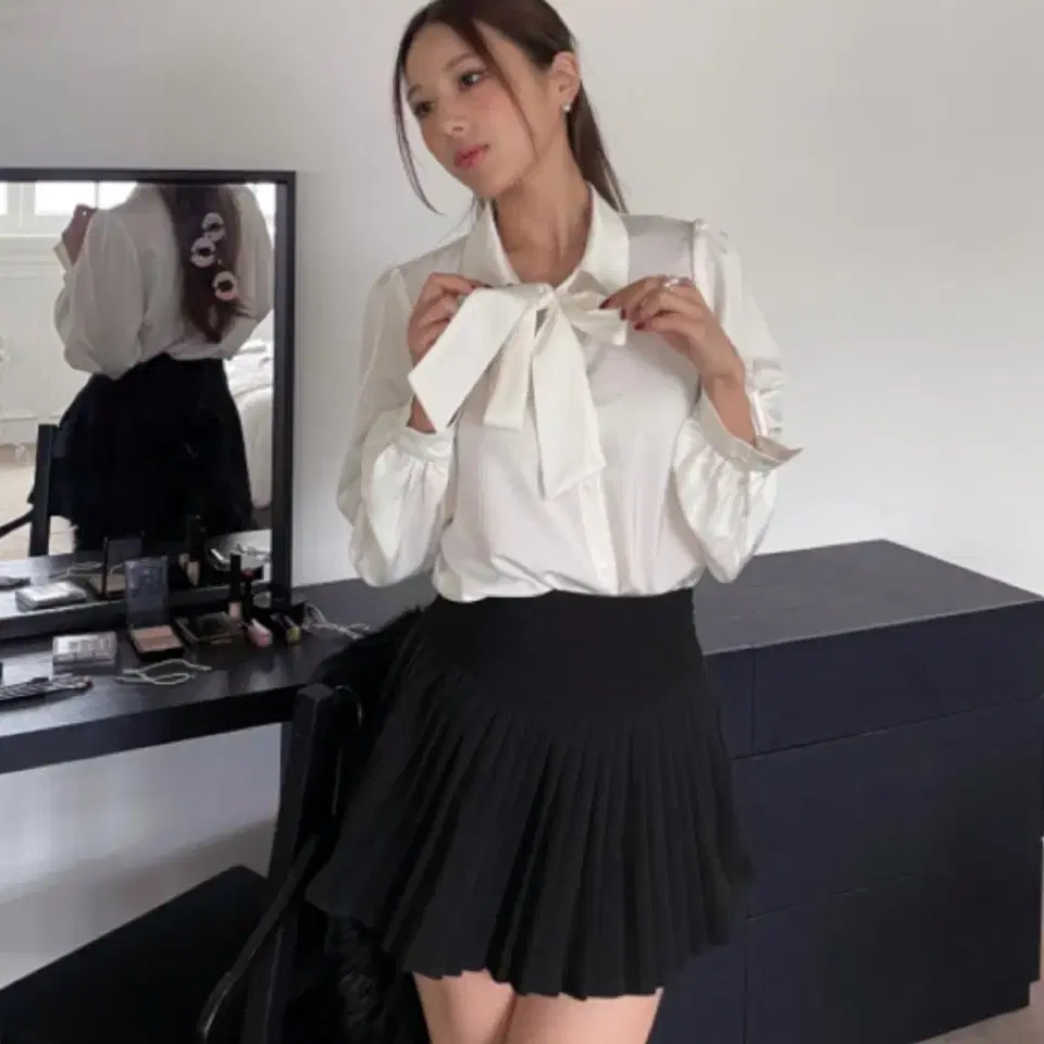 코프 클리시어 수 리본 블라우스 Soo ribbon blouse