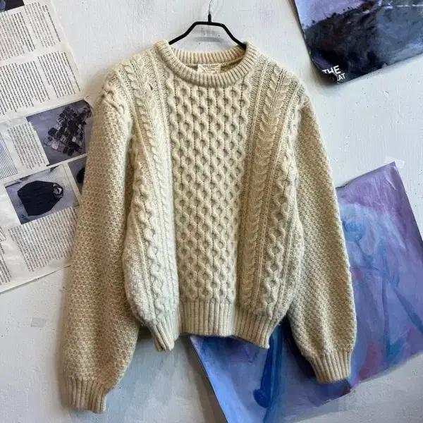 Cottage Knitwear 영국제조 아란 피셔맨 니트