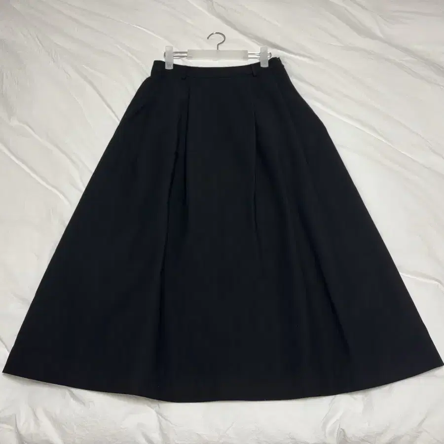 LFM COTTON PLEATS SKIRT(BLACK)M사이즈