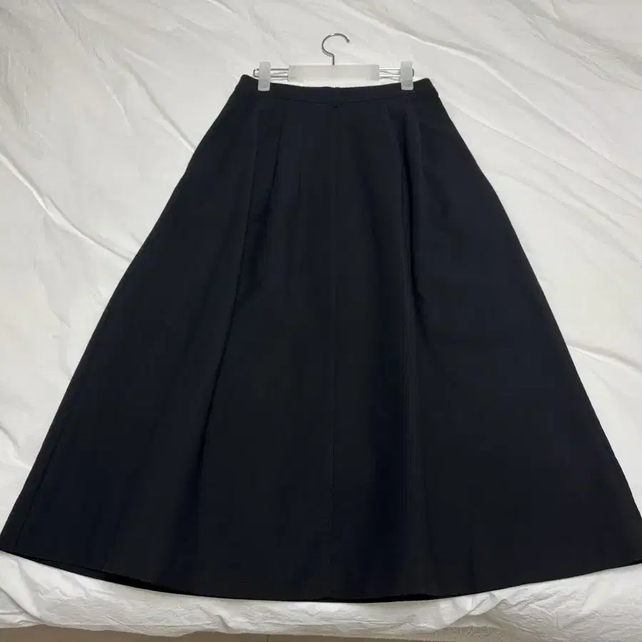 LFM COTTON PLEATS SKIRT(BLACK)M사이즈