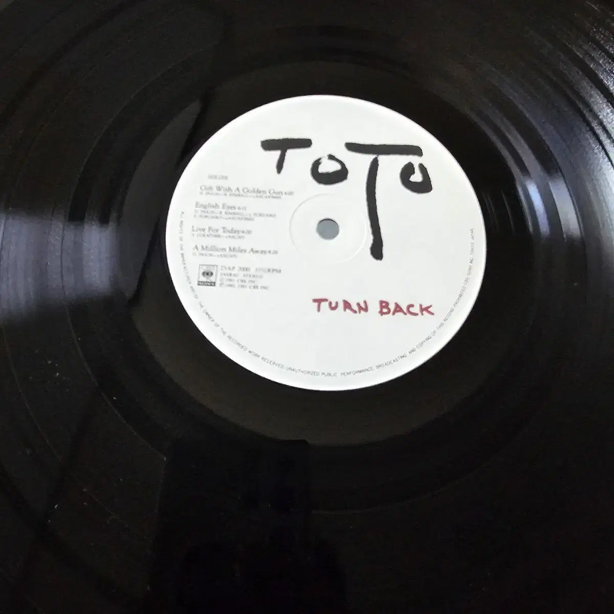 ToTo - 3집 Turn Back LP