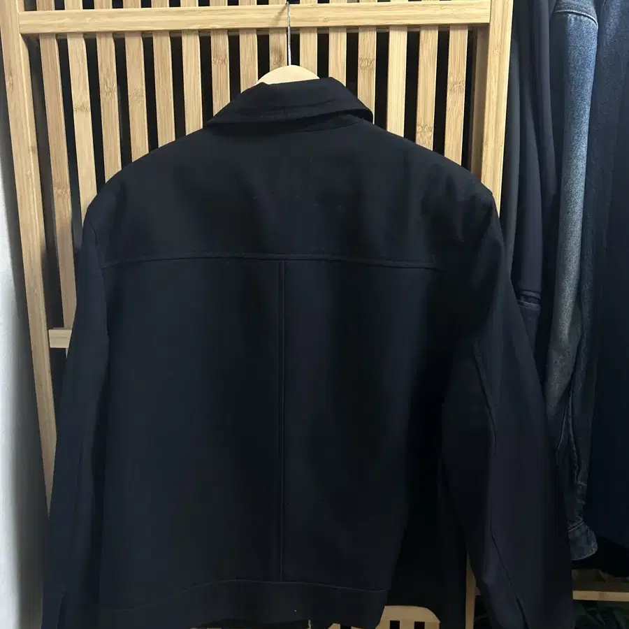 포터리 Wool Drizzler Jacket (다크네이비)