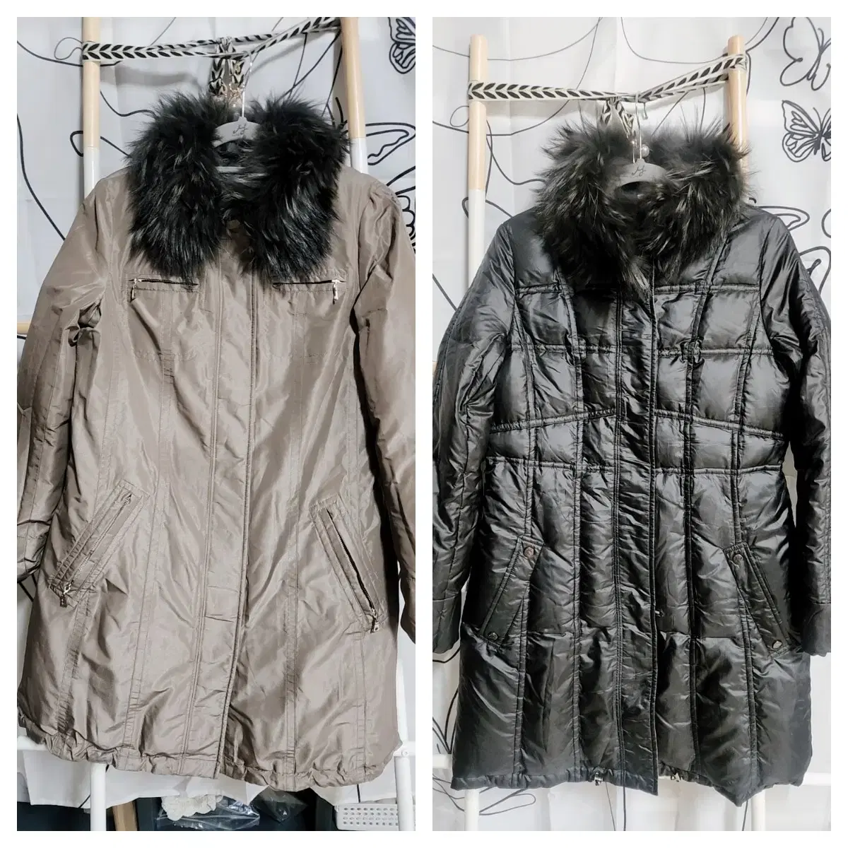 Women's double-sided goose down jacket