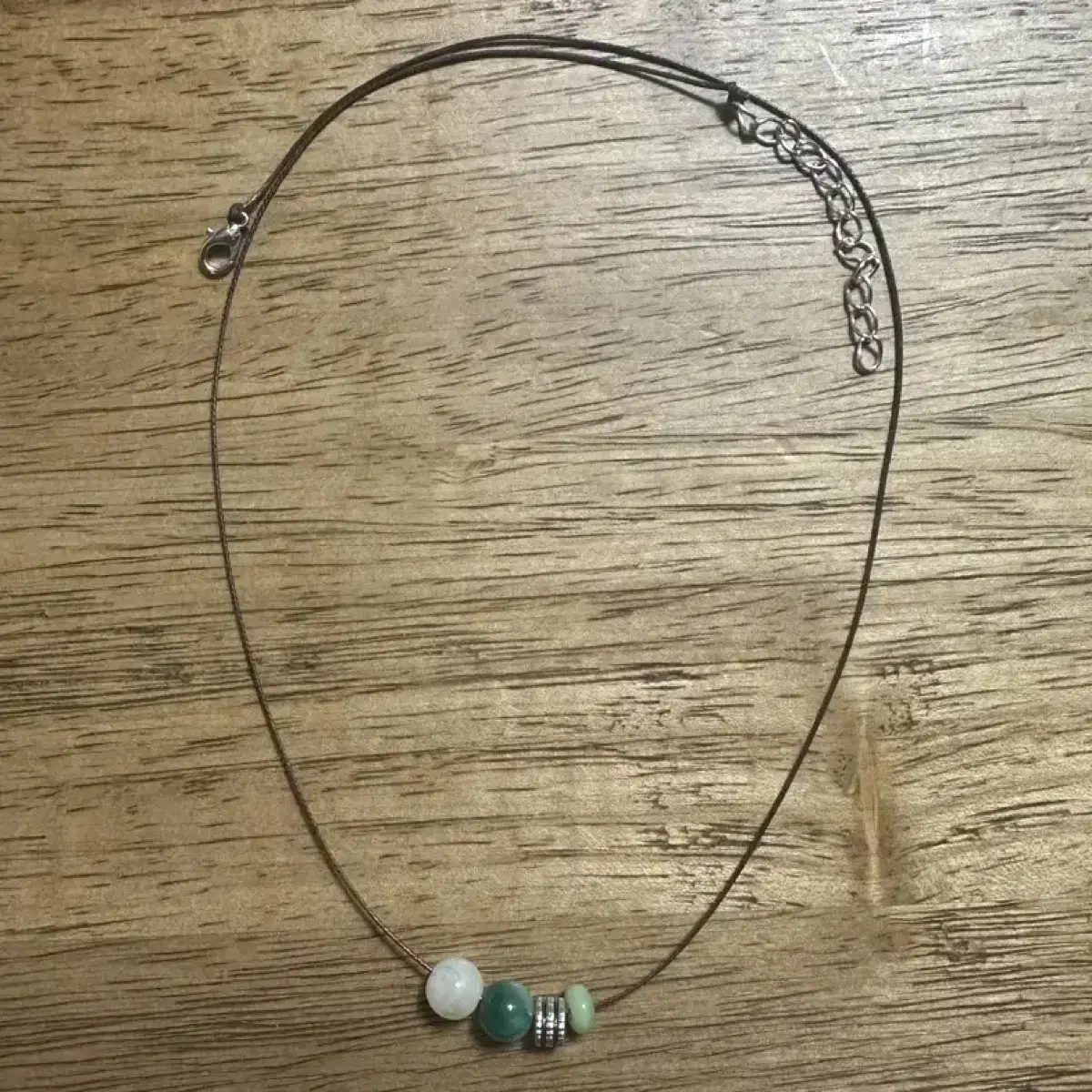 Gemstone Bead Point Daily Necklace