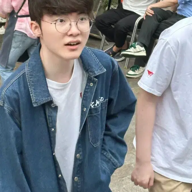 T1 티원 페이커 faker 데님 자켓 청자켓 s 2개 양도판매합니다