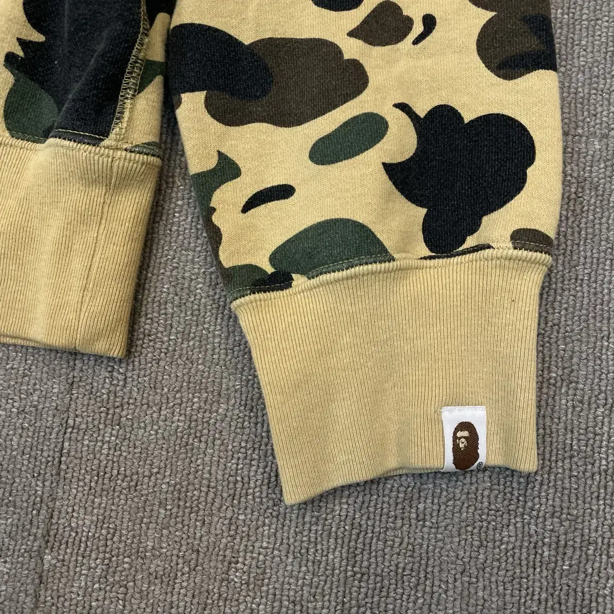 bape 베이프 1st 컬리지 카모 스웻셔츠 L