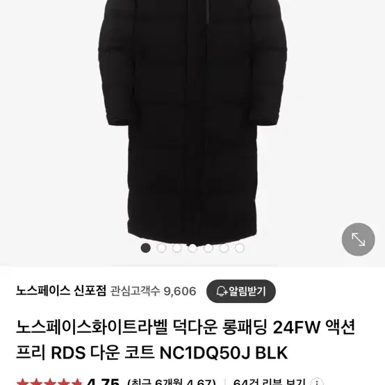 노스페이스 롱패딩