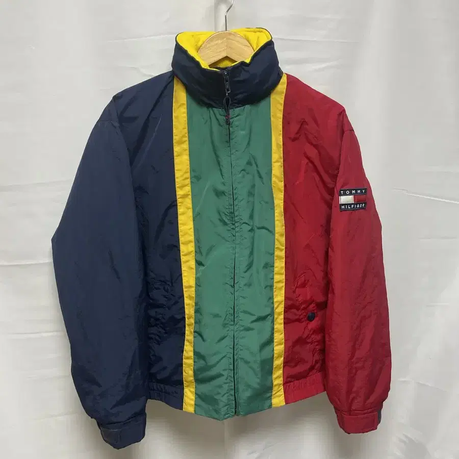 Tommy Hilfiger 타미힐피거 컬러블록 바람막이 자켓 L