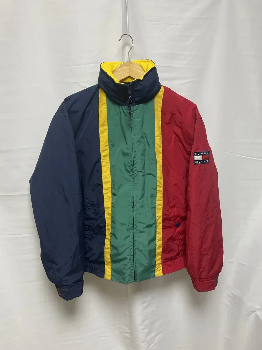 Tommy Hilfiger 타미힐피거 컬러블록 바람막이 자켓 L