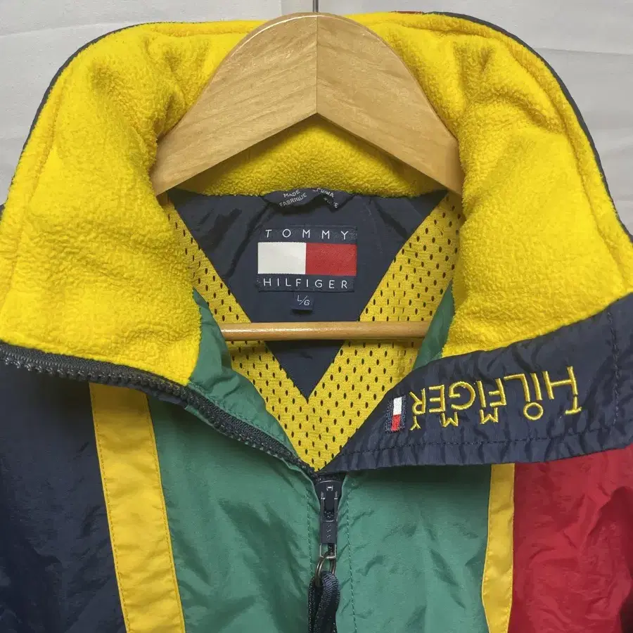 Tommy Hilfiger 타미힐피거 컬러블록 바람막이 자켓 L