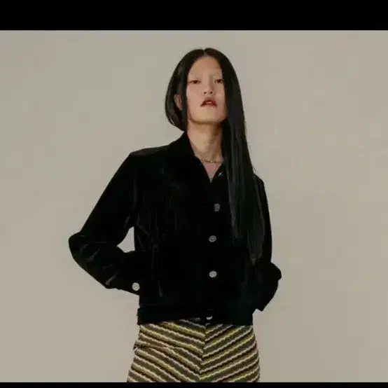 오호스 벨벳 자켓 / FRINGE SUEDE JACKET