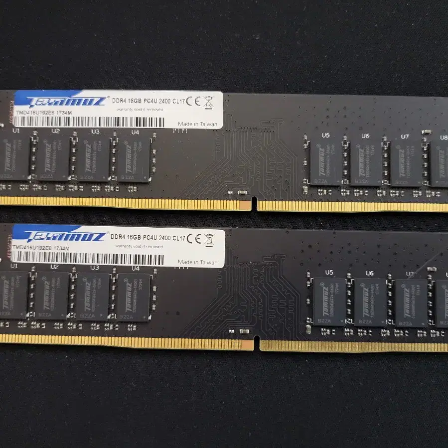 타무즈 DDR4 32GB PC4 2400 32GB(16GB두개)