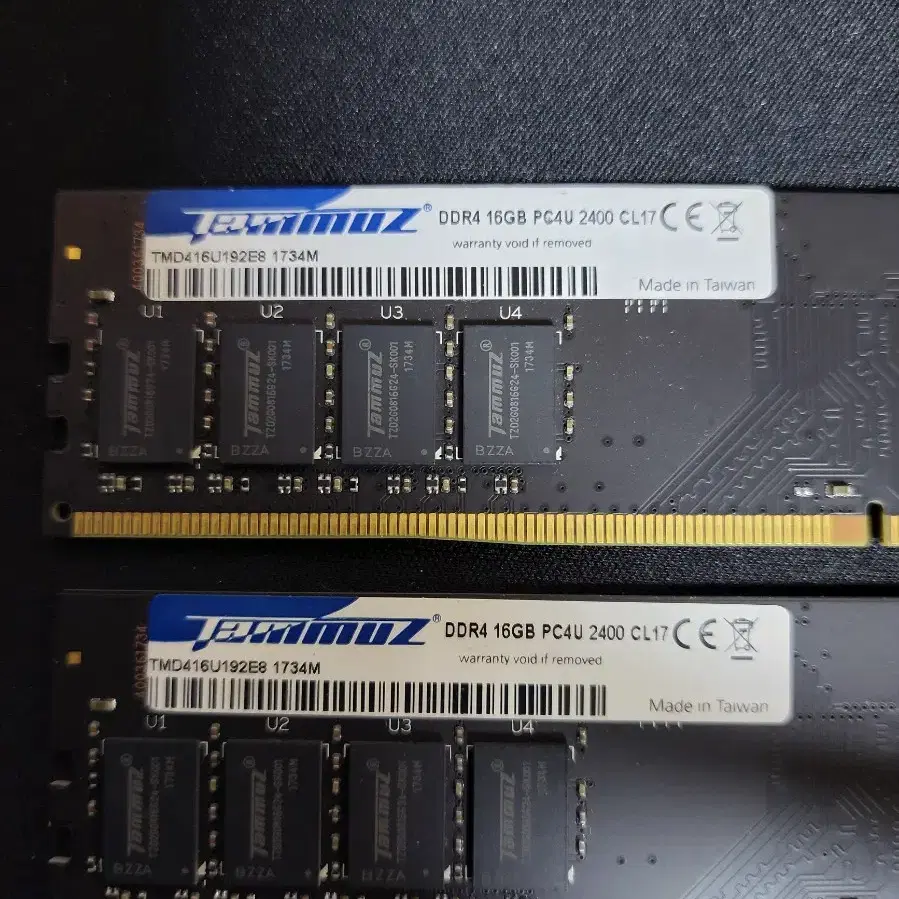 타무즈 DDR4 32GB PC4 2400 32GB(16GB두개)