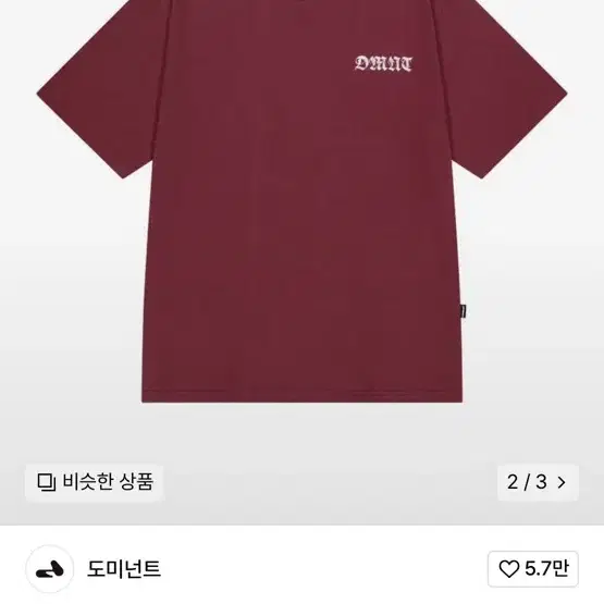 도미넌트 CHICANO T-SHIRTS WINE L