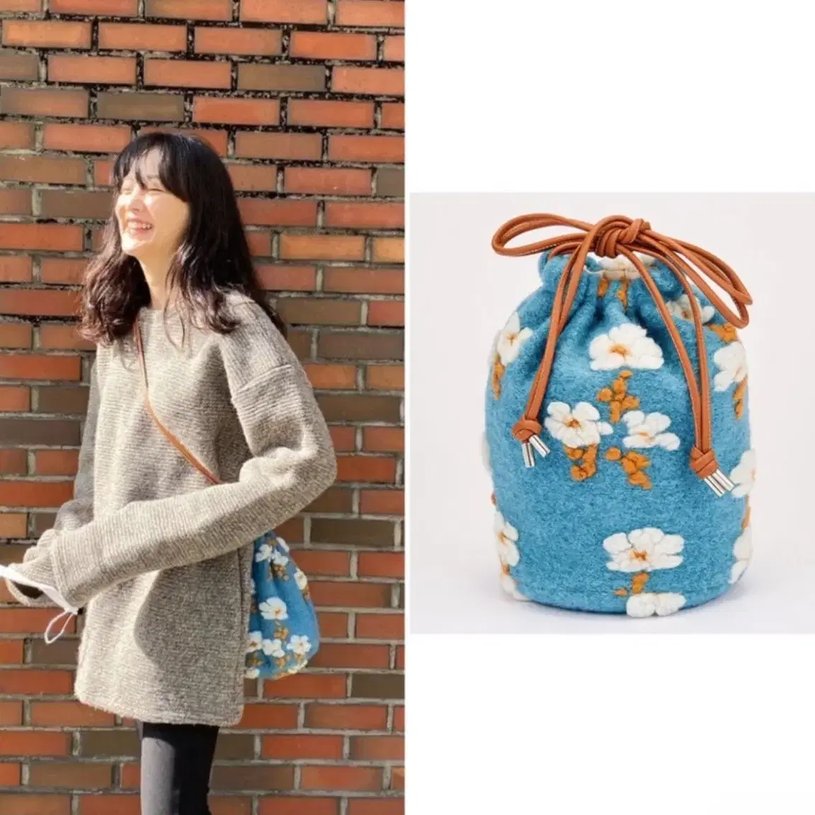 윤승아 셀로판 아몬드백 cellophane almond bag