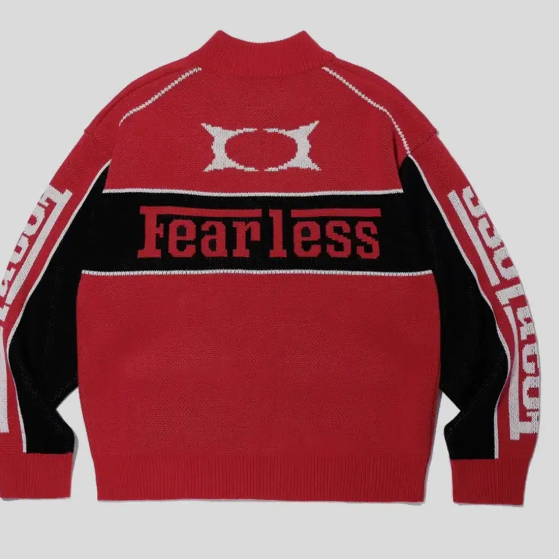 FEARLESS RACING ZIP-UP KNIT RED