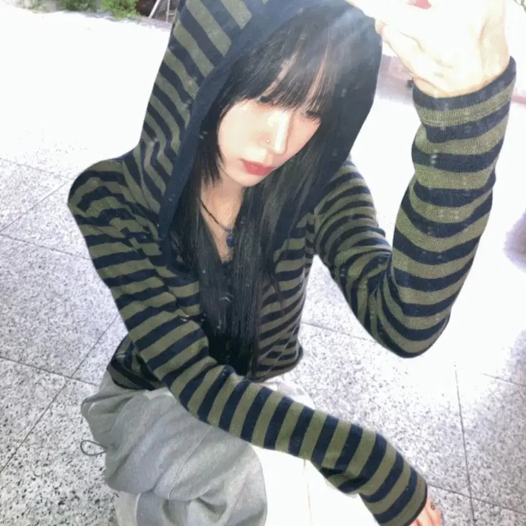 모래하우스 corn terry hoody