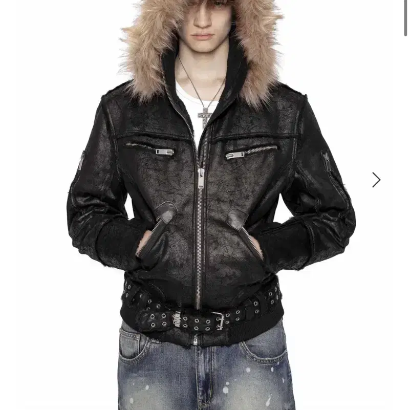 [L]racer worldwide sheepskin jacket 릭오웬맛