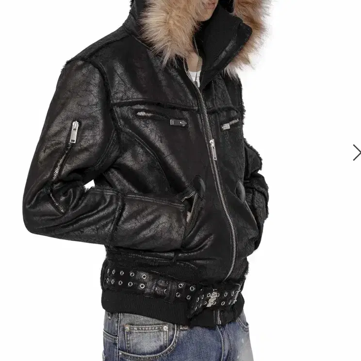 [L]racer worldwide sheepskin jacket 릭오웬맛