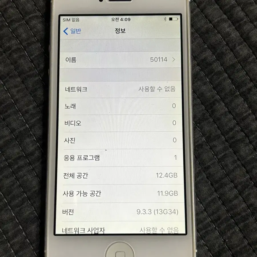 iPhone5 16GB Silver  50114