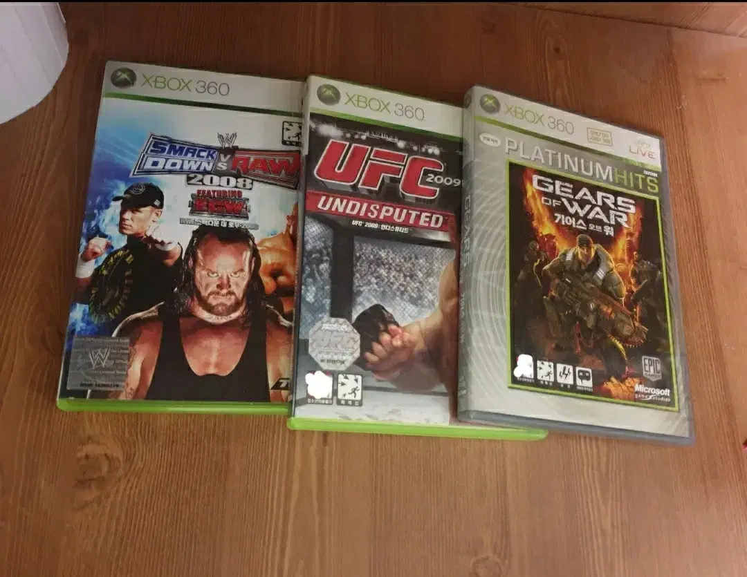 엑스박스 XBOX360 게임 타이틀 3종|WWE,UFC,기어스 |엑박|