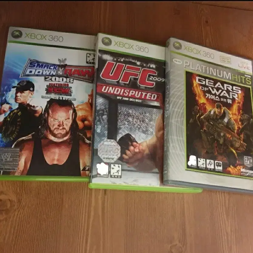 엑스박스 XBOX360 게임 타이틀 3종|WWE,UFC,기어스 |엑박|