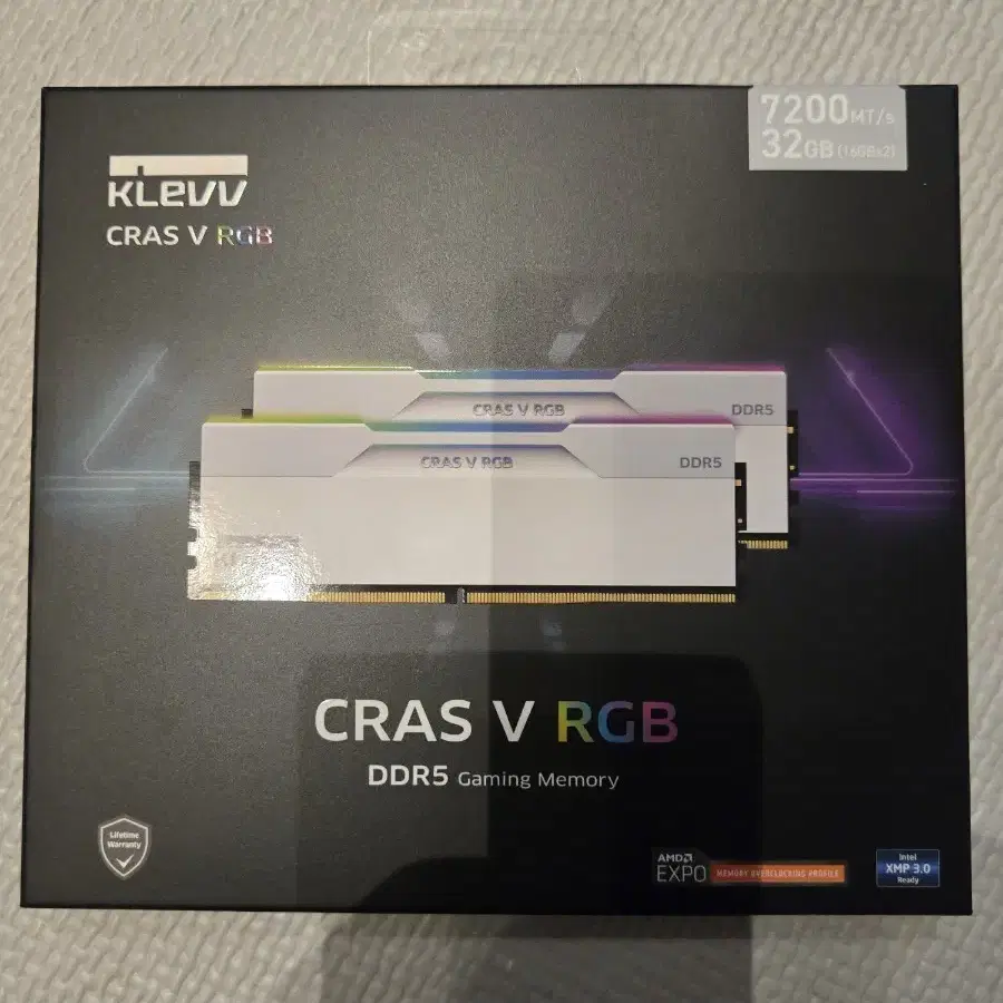 에센코어 KLeVv CRAS V RGB ddr5 7200mts 32GB