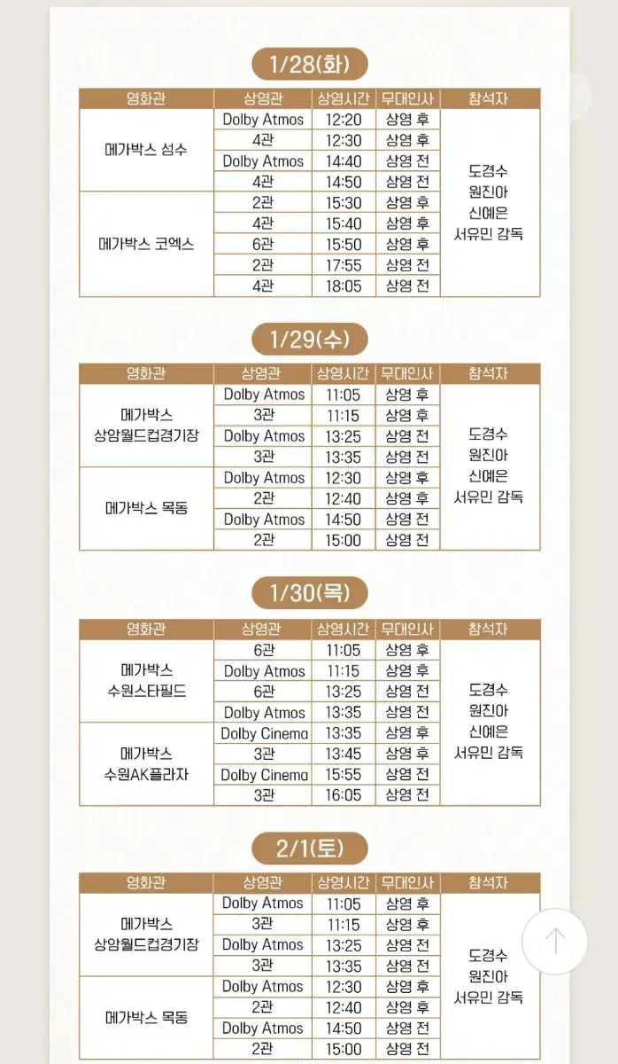 말할수없는 비밀 도경수 무대인사 영등포,목동