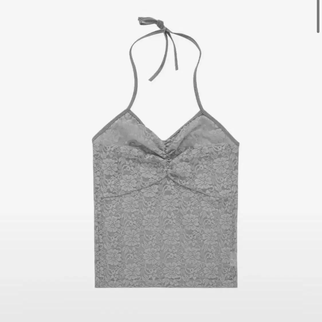 애즈온 FLOWER LACE PETIT SLEEVELESS grey