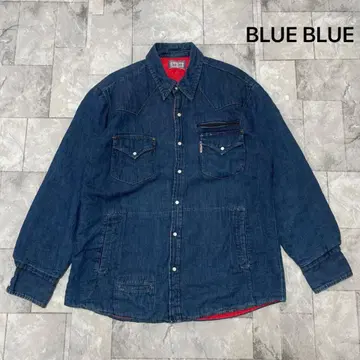 BLUE BLUE 데님 셔츠 패딩 자켓 인디고 일본제 HRM