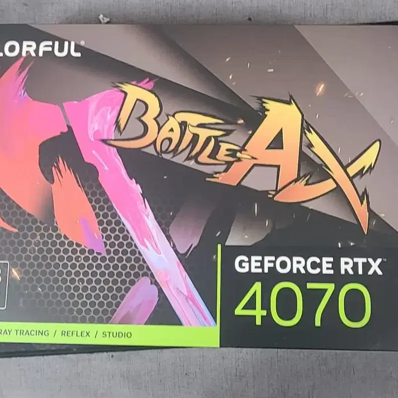 컬러플 RTX4070 12G 그래픽카드 풀박스 싸게 팝니다