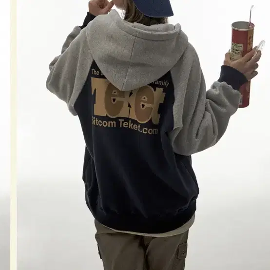 Episode ZipUp Hoodie Navy 테켓 후드집업 빈티지 릿킴