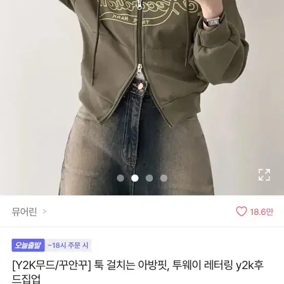 에이블리 뮤어린 y2k 후드집업