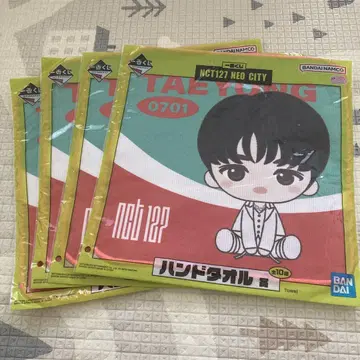 NCT127 일리치 링크 태연 제일복권 핸드 타월 4매 세트 새상품