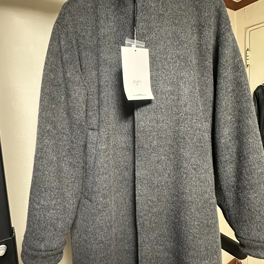 24FW Supply Wool Coat Charcoal 서플라이 울 코트